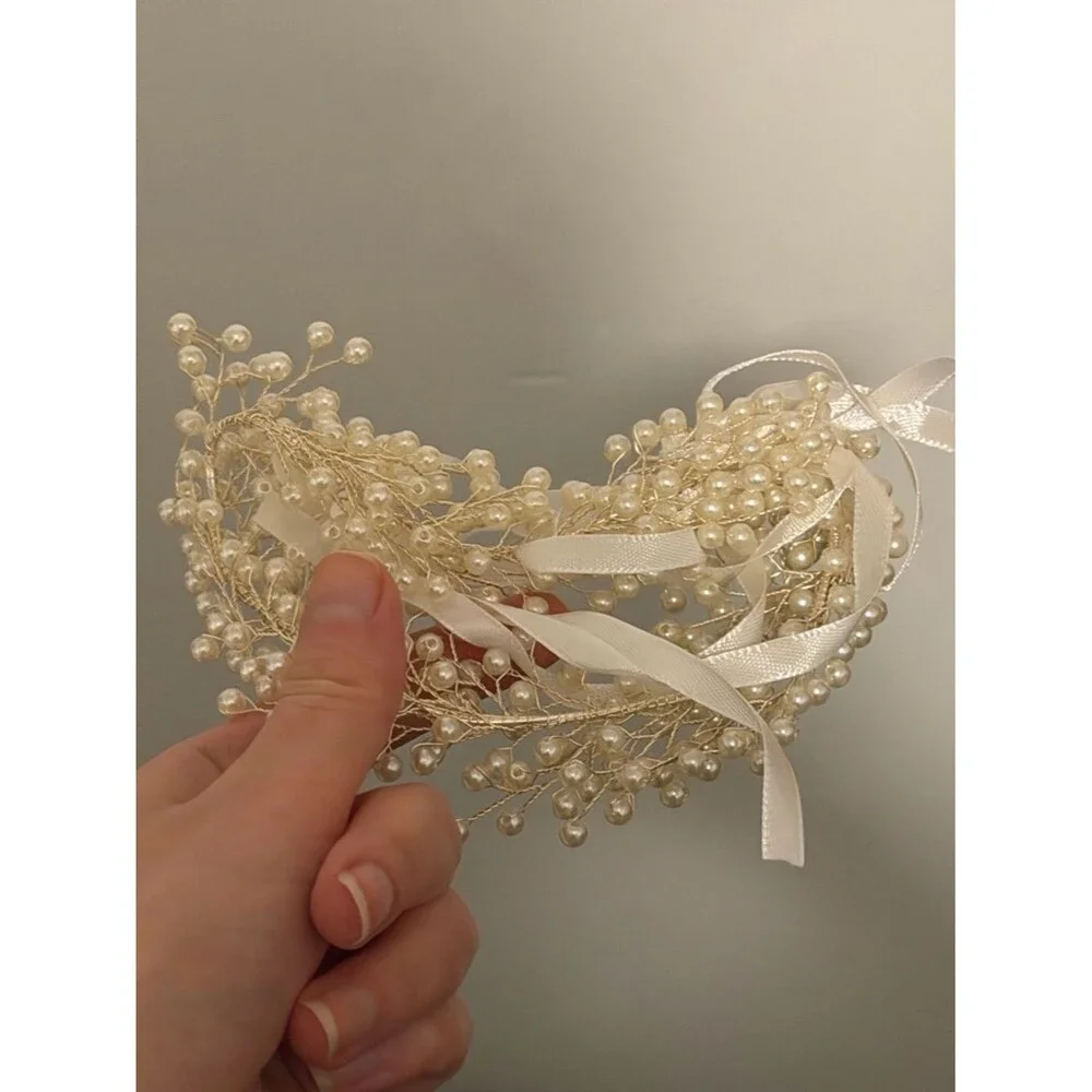 ✨ Pearl Bridal Hair Vine – Old Hollywood Glam Hair Accessory ✨